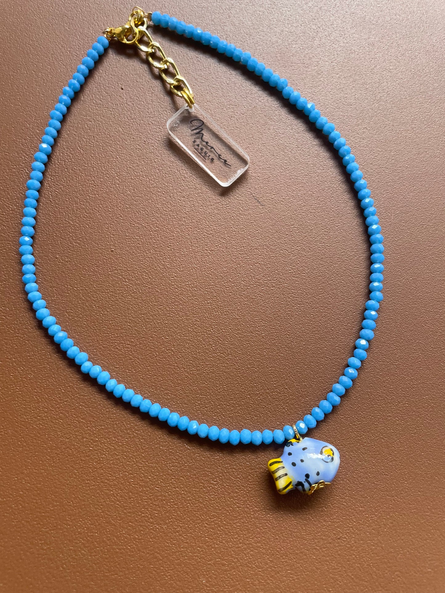 Collar amuleto pez